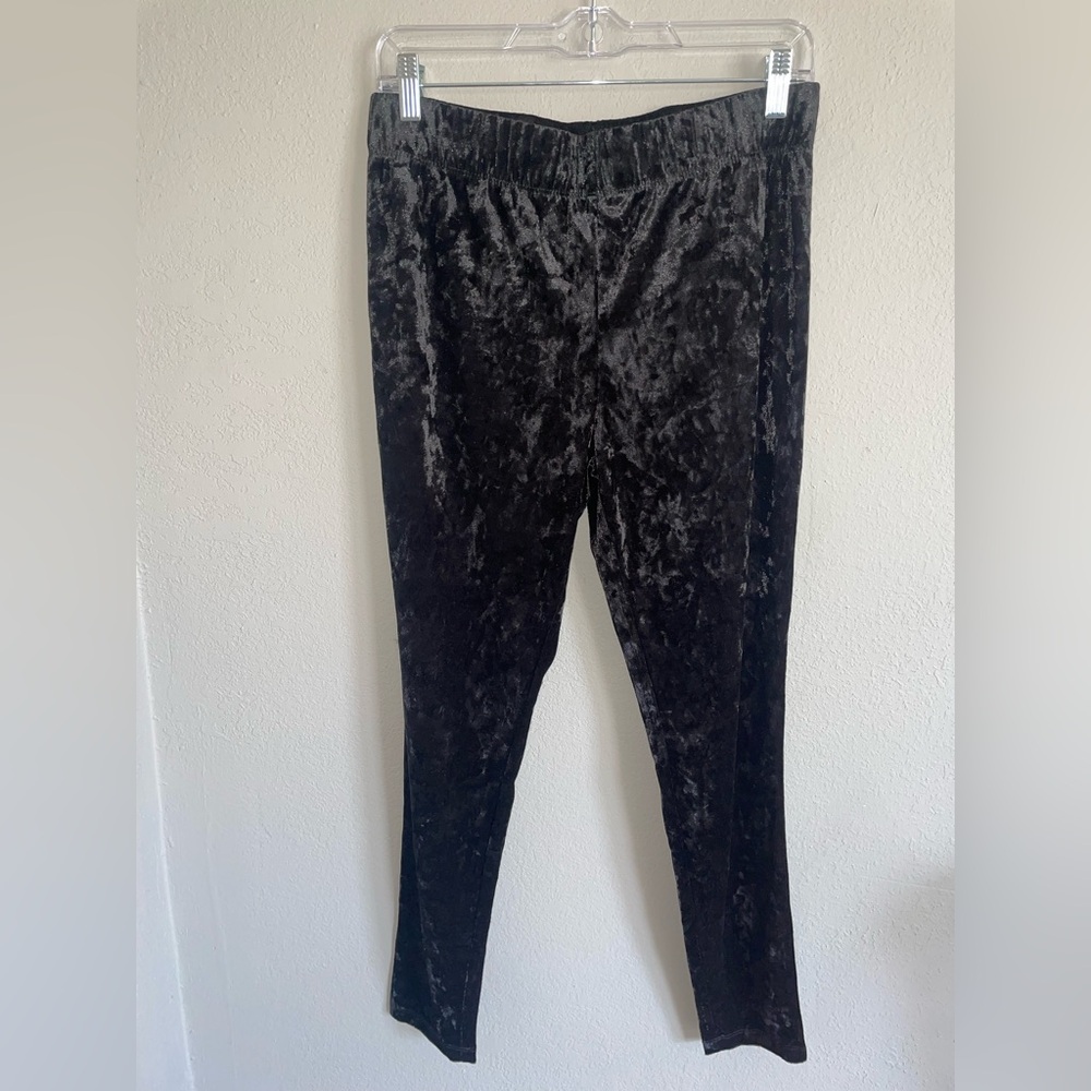 Cato wonens Black Velvet Leggings medium